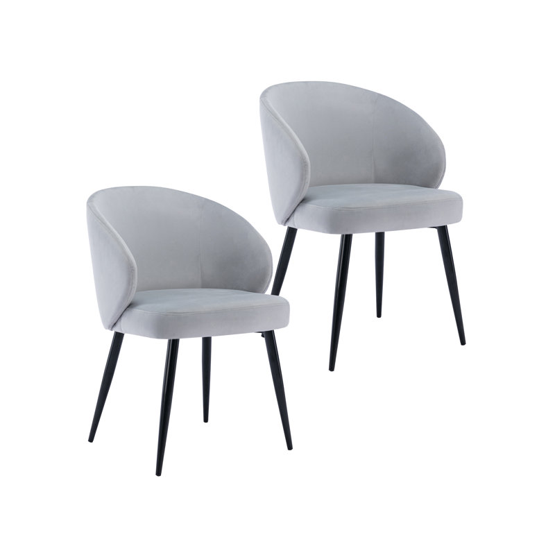 Willa Arlo Interiors Levingston Velvet Upholstered Dining Chair with